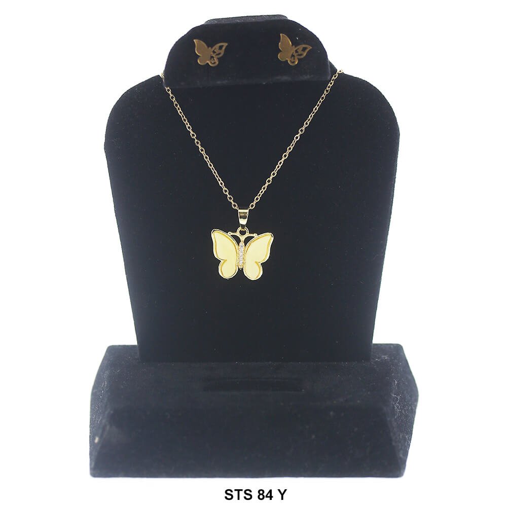 Butterfly Necklace Set STS 84 Y