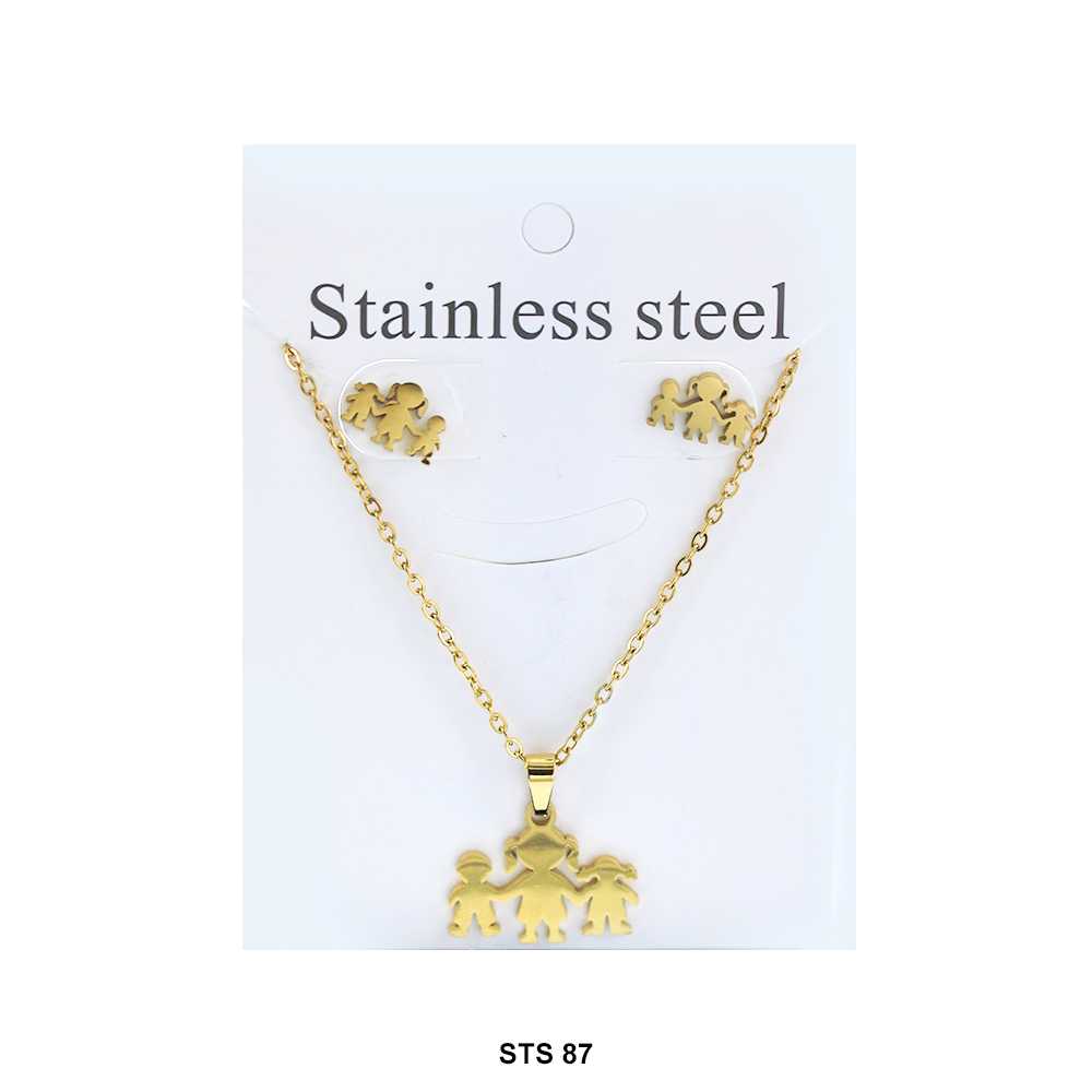 Stainless Steel Necklace Set STS 87