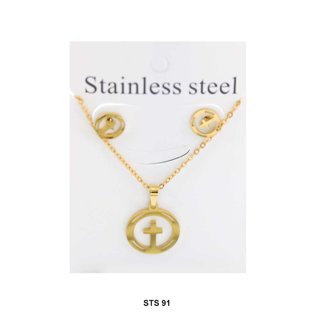 Stainless Steel Necklace Set STS 91