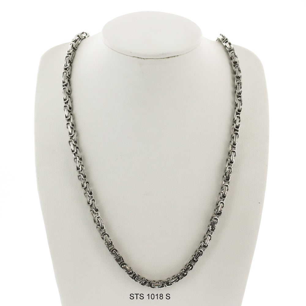 Stainless Steel Chain And Bracelet Set STC 1018 S