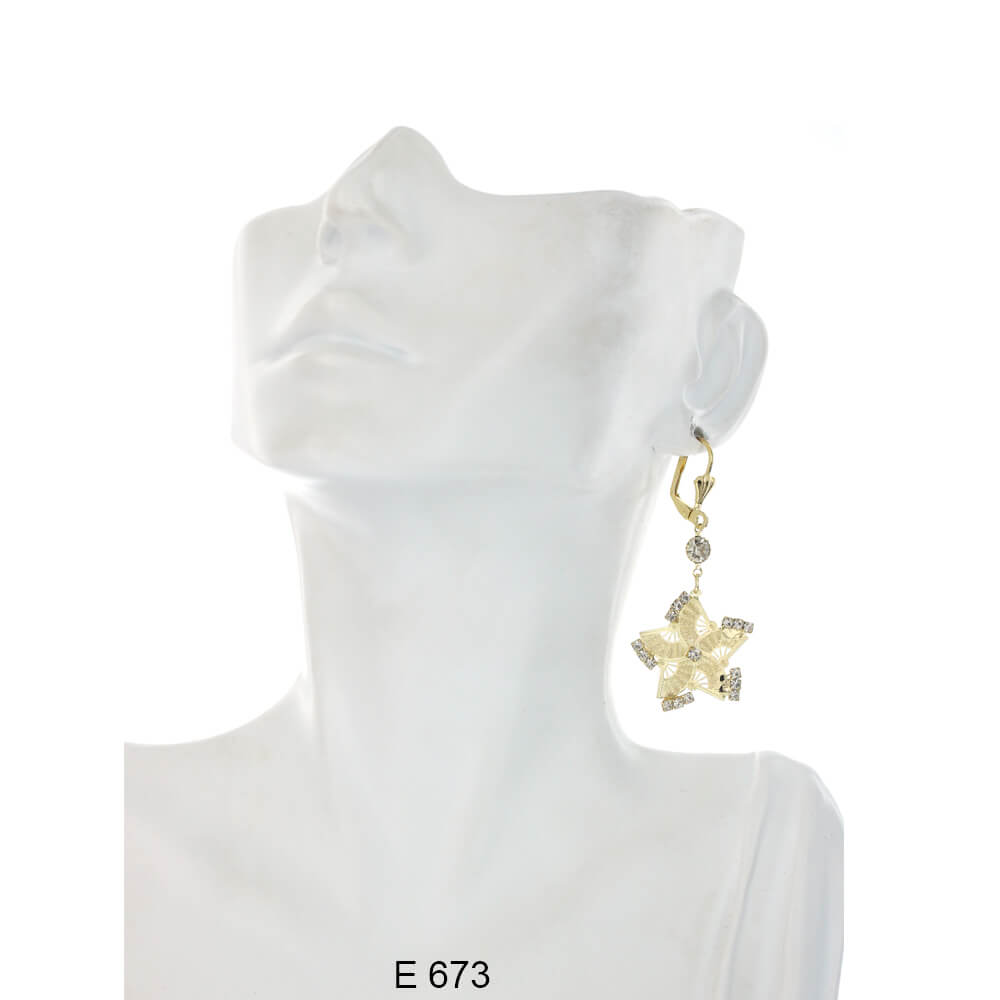 Star Hanging Earrings E 673