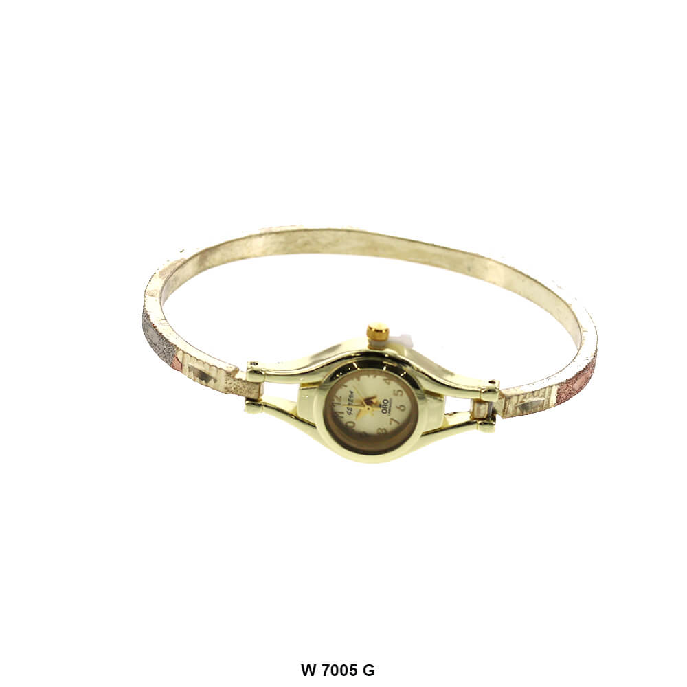 Relojes con brazalete fino en tono dorado W 7005