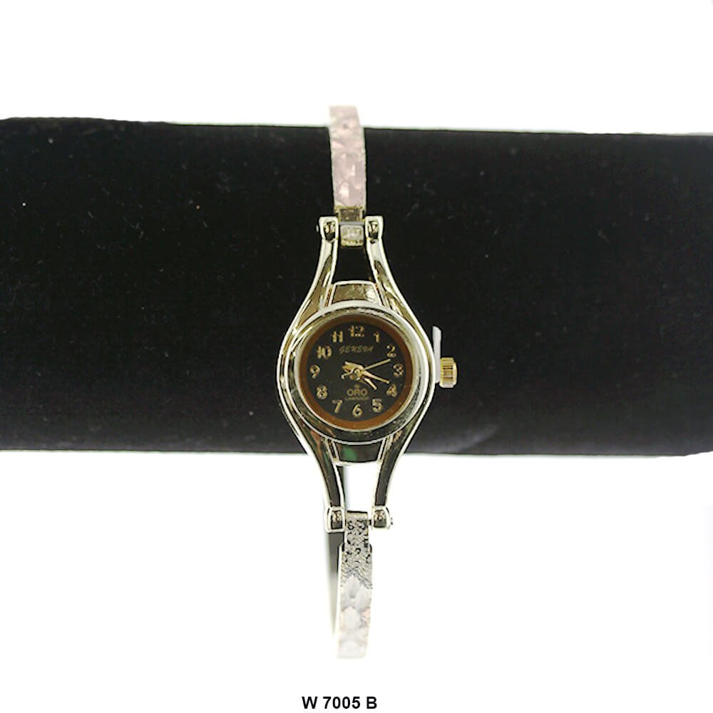 Gold Tone Thin Bangle Watches W 7005